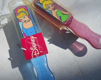 Disney Princess Combs Brush Pink or Blue Colors New Vintage