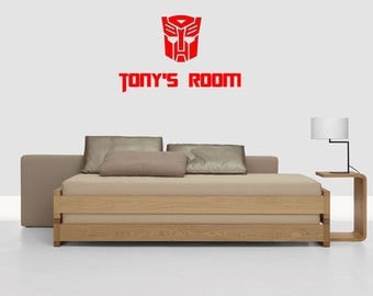 Personalised Transformers Autobot logo Wall Art Sticker Decal emblem Doors, Cars, Walls etc - FREE UK DELIVERY