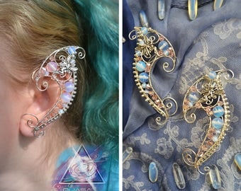 Elven ear cuffs "Fairy tales" / elvish, elven ears, elf ear cuffs, fairy cuff, LOTR, magic fantasy jewelry, wire ear cuffs, elven wedding
