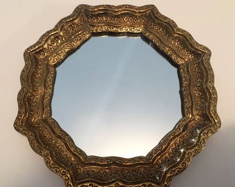 CIJ Wall Mirror Florentine Octagonal Shape Accent Mirror Vintage