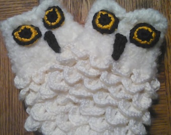 Made to order Owl fingerless gloves