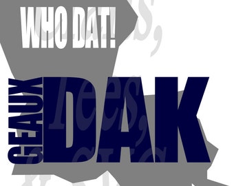 Geaux Dak SVG FIle