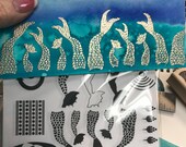 IN STOCK!!! -- Cling Mount PTP Elements - Red Rubber Stamps -- Cling Mermaid Set