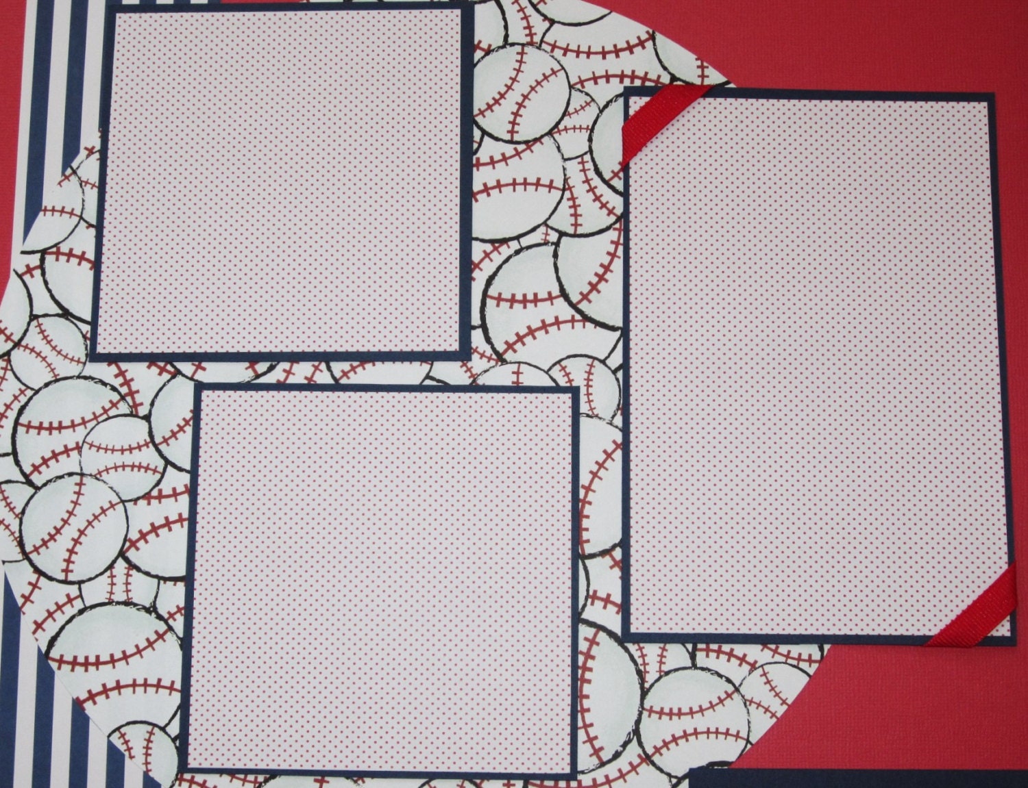 Baseball Scrapbook Page Baseball Scrapbook Layout 12 x 12 Scrapbook