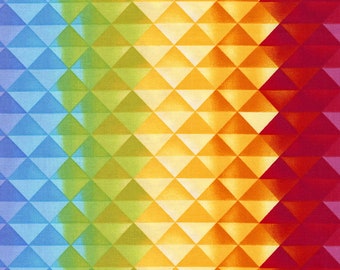 Prism Gradient Fabric Fat Quarter, Third Yard, Half Yard, or By The Yard; C5389; Timeless Treasures; Prism; Geometric; Chong-a Hwang
