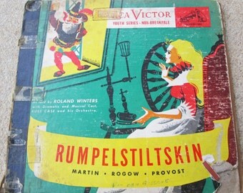Vintage Childrens Record Album Rumpelstiltskin