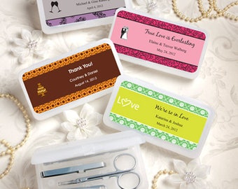 Personalized Travel Manicure Kit Wedding Bridal Shower Favor 30-75 Qty FC6753
