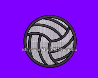 Volleyball Embroidery Design - 5 Sizes - INSTANT DOWNLOAD