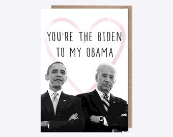 You're the Biden to my Obama | USA President | Watercolour Joe Biden, Barack Obama | Love, Bromance, Funny, Pun