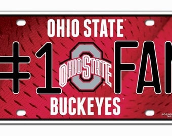 Ohio State Buckeyes #1 Fan License Plate