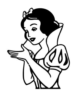 Free Free 261 Silhouette Snow White Apple Svg SVG PNG EPS DXF File