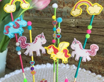 Unicorn cake topper | Etsy