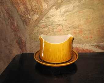Franciscan Discovery Gravy Boat with Attached Under Plate