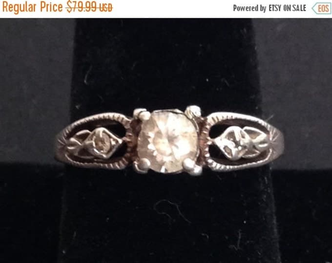 Storewide 25% Off SALE Vintage Sterling Silver Avon Designer Signed Cocktail Ring Featuring Victorian Style Design