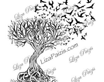 tree of life tattoo etsy tree of life tattoo etsy