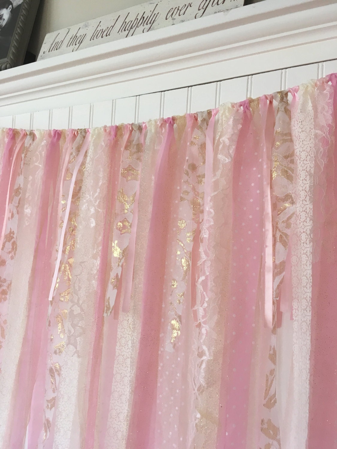 Pink gold Backdrop fabric backdrop lace backdrop Wedding