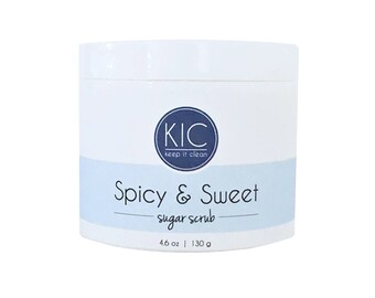 Cinnamon Sugar Scrub, Brown Sugar Scrub, Natural Sugar Scrub, Natural Exfoliant, Coconut Oil Scrub
