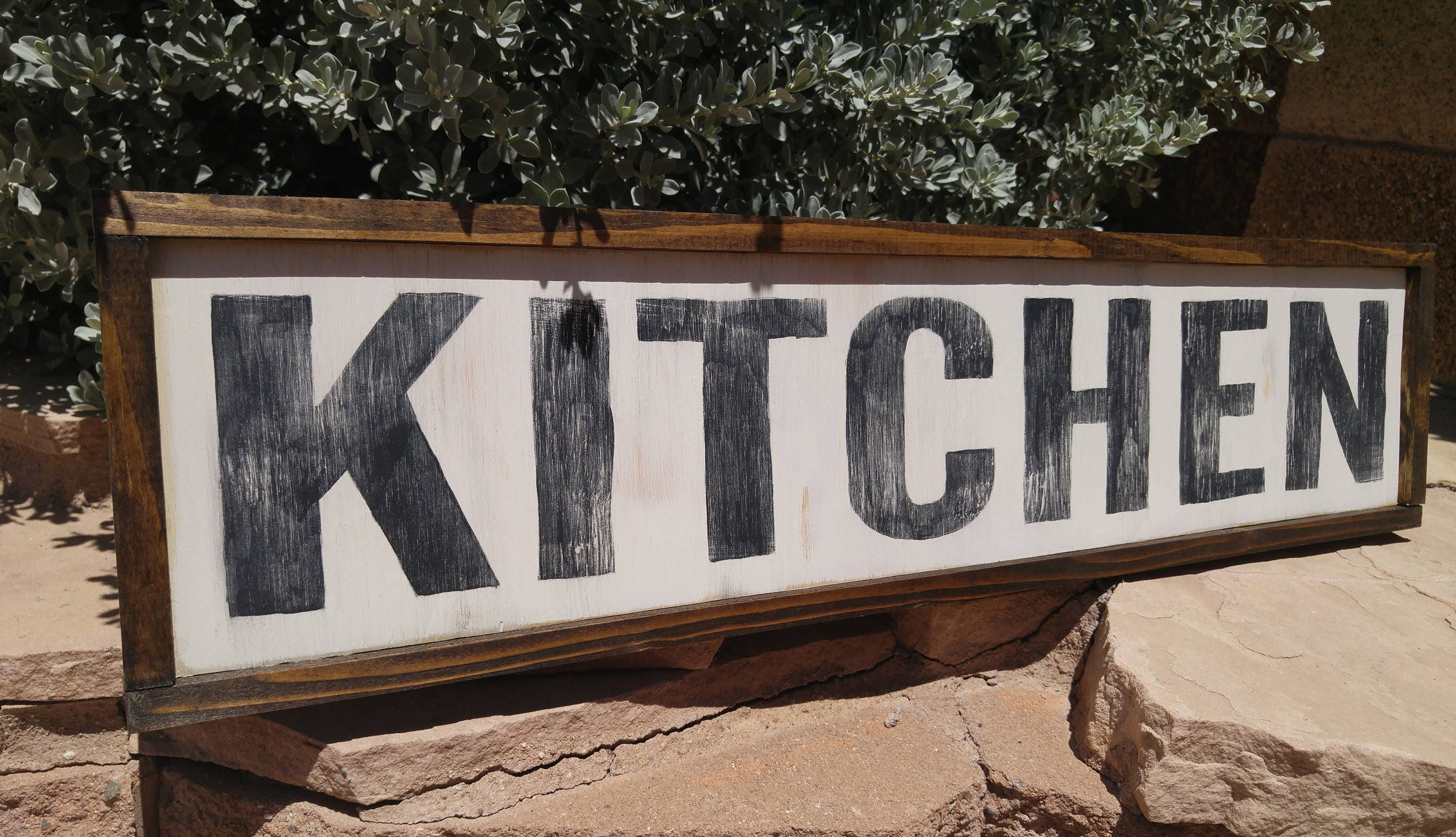 Distressed Wood Sign Rustic Kitchen Wall Decor