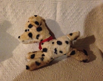 Vintage Stuffed Dalmatian Dog 14" tall by 12' Wide