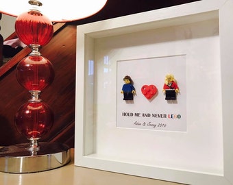 Engagement gift - Lego frame - completely customable!