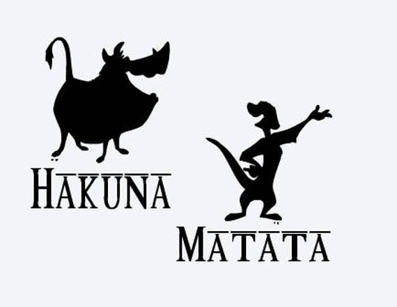 Download SVG disney lion king silhouette hakuna matata pumba