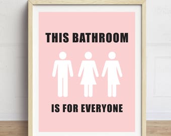 trans inclusive bathroom signs unisex bathroom etsy trans inclusive bathroom signs unisex bathroom etsy