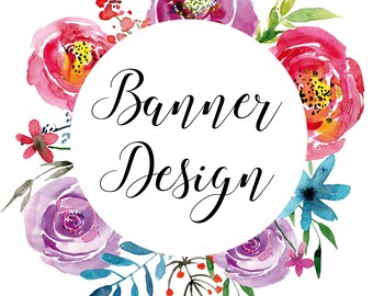 Banner design, Facebook Cover, Etsy Banner, Web banner, business branding, Graphic design service, Small business, graphic package