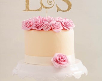 Wedding Cake Topper l Initials Cake Topper l Personalized Wedding Cake Topper l Engagement Cake Topper l Monogram Cake Topper