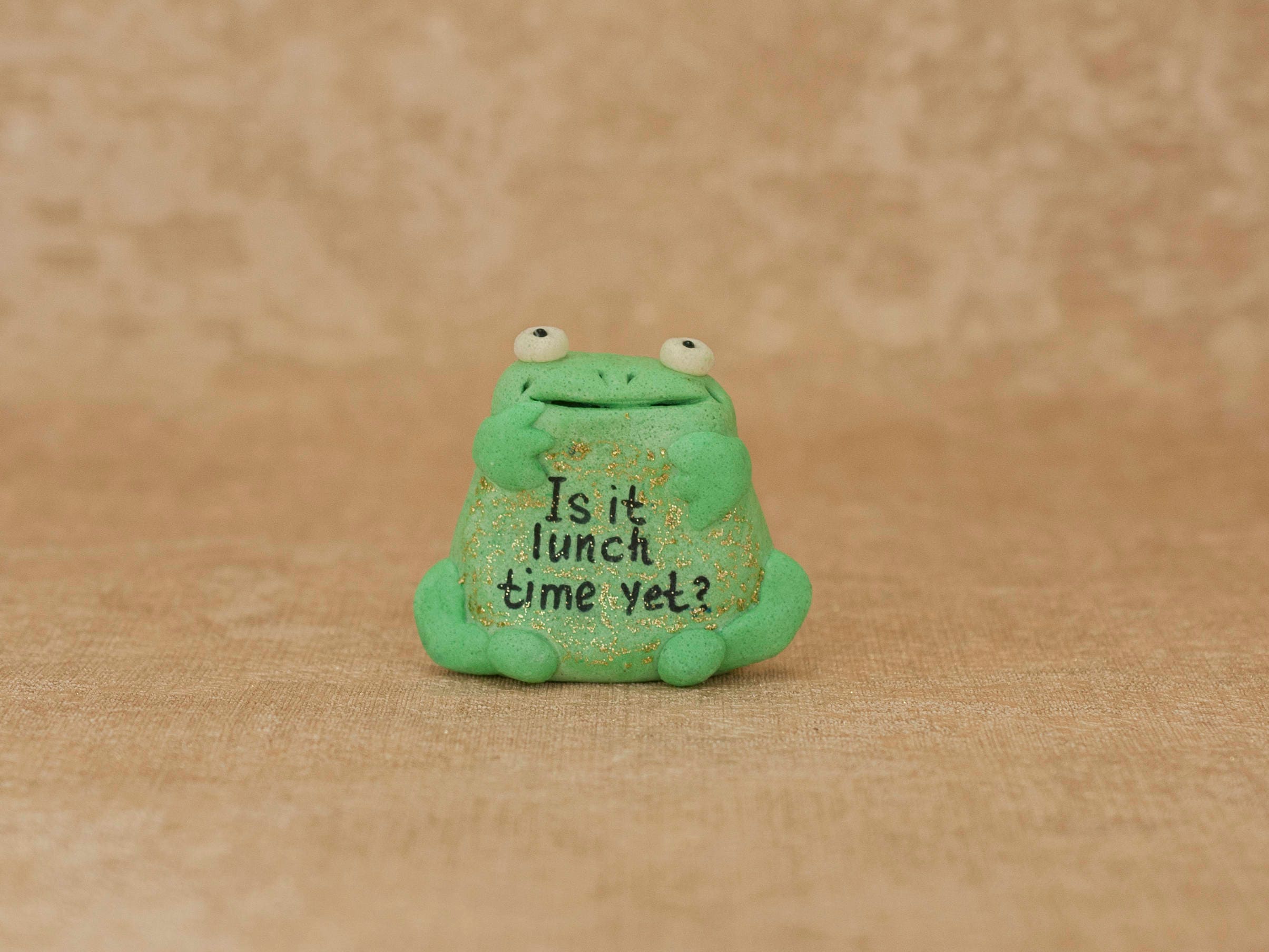 Custom personalized name good luck green frog gifts