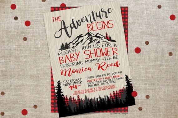 The adventure begins baby shower, Baby Shower Invitation, Printable ...