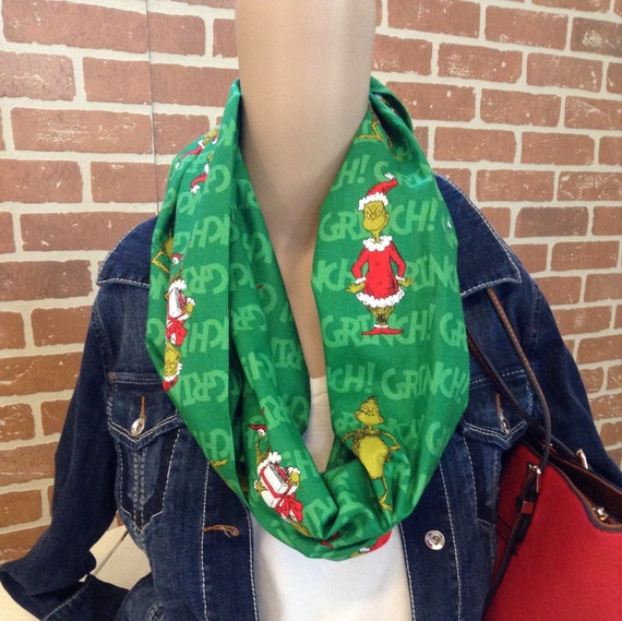 The Grinch Scarf/Christmas Scarf/Dr Suess Scarf/How the Grinch