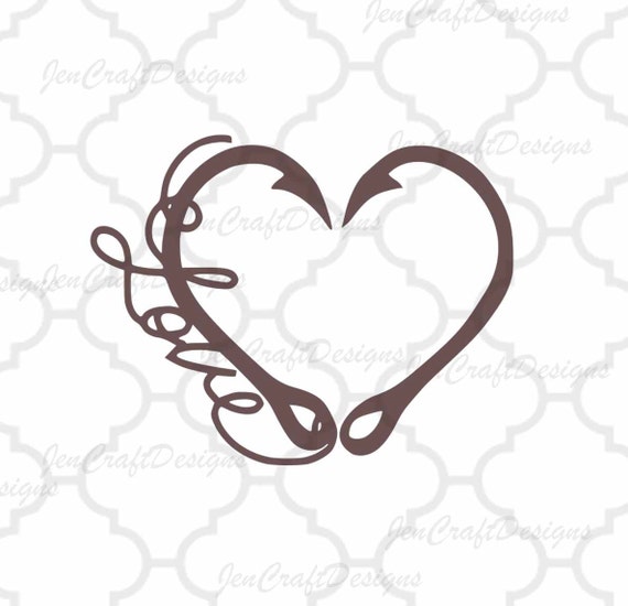 Download Interlocking Hook svg Heart Love Cutting File Set in Svg eps