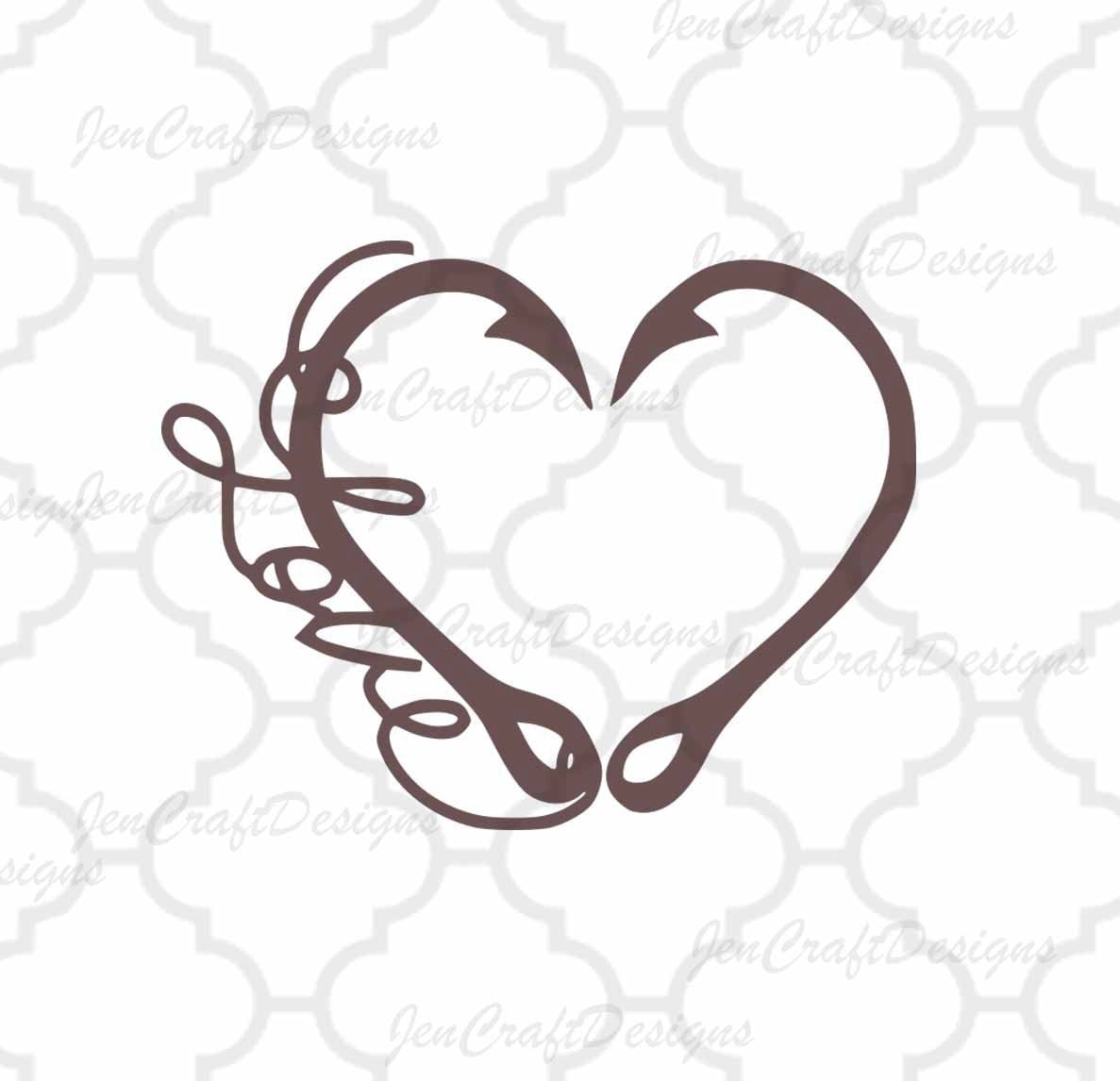 Download Interlocking Hook svg Heart Love Cutting File Set in Svg, eps, dxf and PNG Format for Cricut and ...