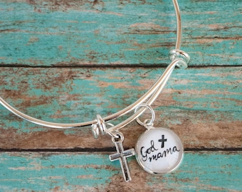 Godmother Bracelet, Godmother Gifts, God Mother Bangle, Baptism Gift for Godparent, Best Godmother Gift, 602019