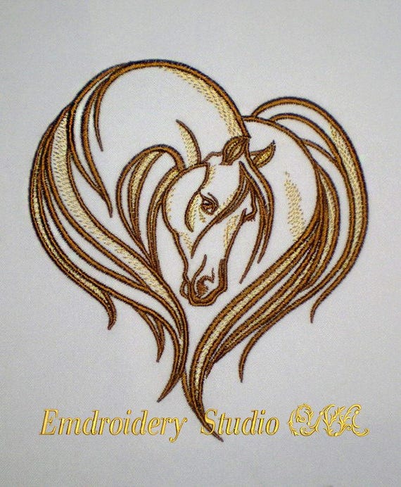 Machine embroidery design Horse_1 horse embroidery horse