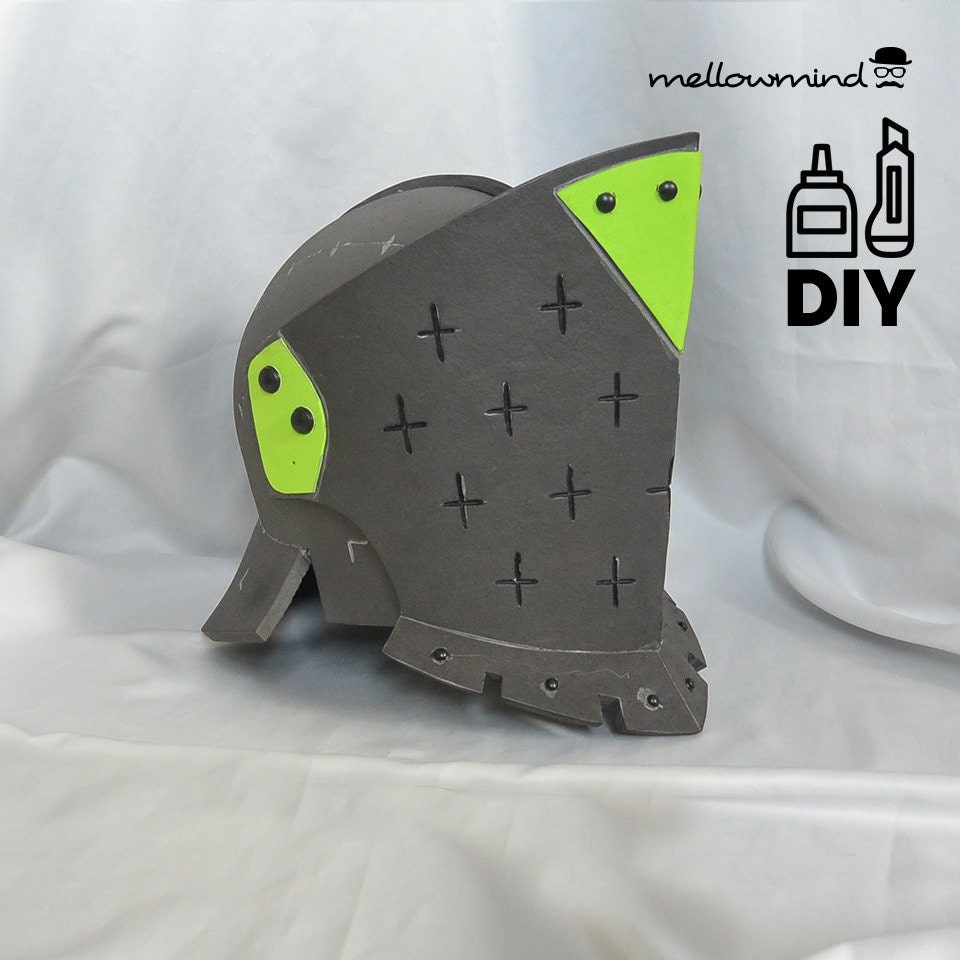 DIY For Honor Lawbringer helmet templats for EVA foam