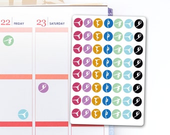 Pilates Planner Stickers, Pilates Time Stickers, Barre Stickers,, Gymnastic Stickers, ECLP