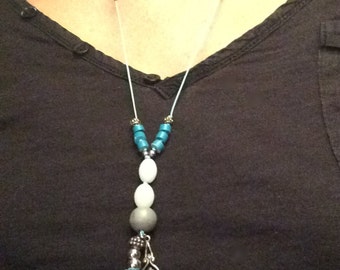 Turquoise necklace and tassel