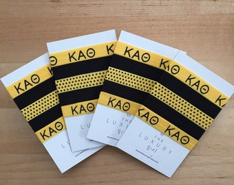Kappa Alpha Theta Hair Ties; Sorority Hair Ties; Sorority Recruitment; Sorority Big Little; Sorority Gift; Kappa Alpha Theta Accessories