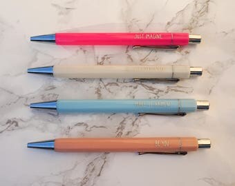 Pen - Quote & Color - Gold / Silver