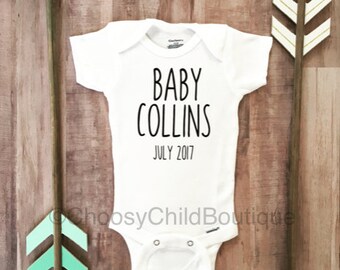 Pregnancy Announcement Onesie-Pregnancy Announcement-Coming Soon Onesie-Personalized Pregnancy Announcement-Pregnancy Announcement Shirt