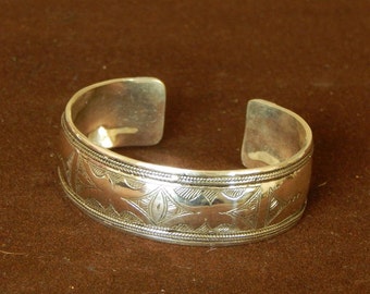 Bangle Silver Sterling Ethnique Bracelet Handmade Jewerly Craft Morocco