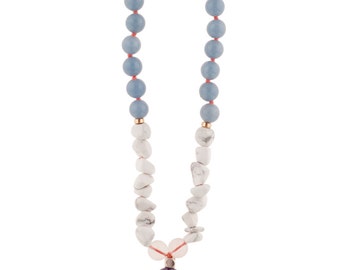 ANGEL Gemstone Mala Necklace ///