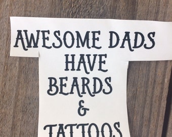 Download Beard dad decal | Etsy