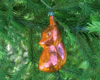 Christmas gift Fox ornaments Vintage Christmas ornament vintage ornament Christmas Decoration fox figurine animal orange fox tree Decoration