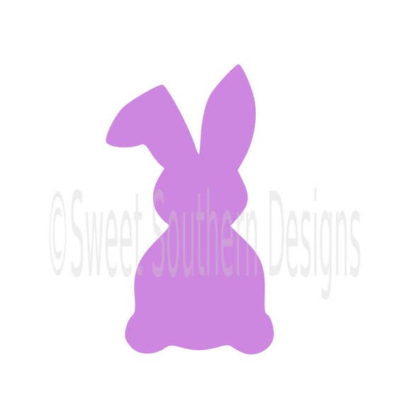 Download Bunny rabbit outline Easter spring SVG DXF instant download