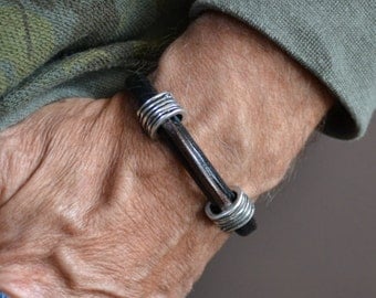 Men leather bracelet, men bracelet brand,hand made bracelet, wristband leather, viking bracelet, simple bracelet, biker bracelet,