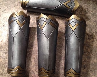 MADE TO ORDER Wonder Woman Costume Cosplay Bracer Armor Female Bracelet Gauntlets Dawn Of Justice Costume