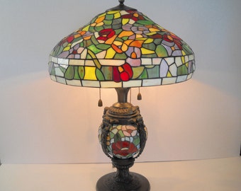 Large Stained Glass Lamp