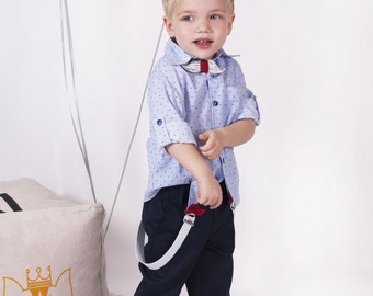 Anthony - Baptism/Christening Cotton Suit